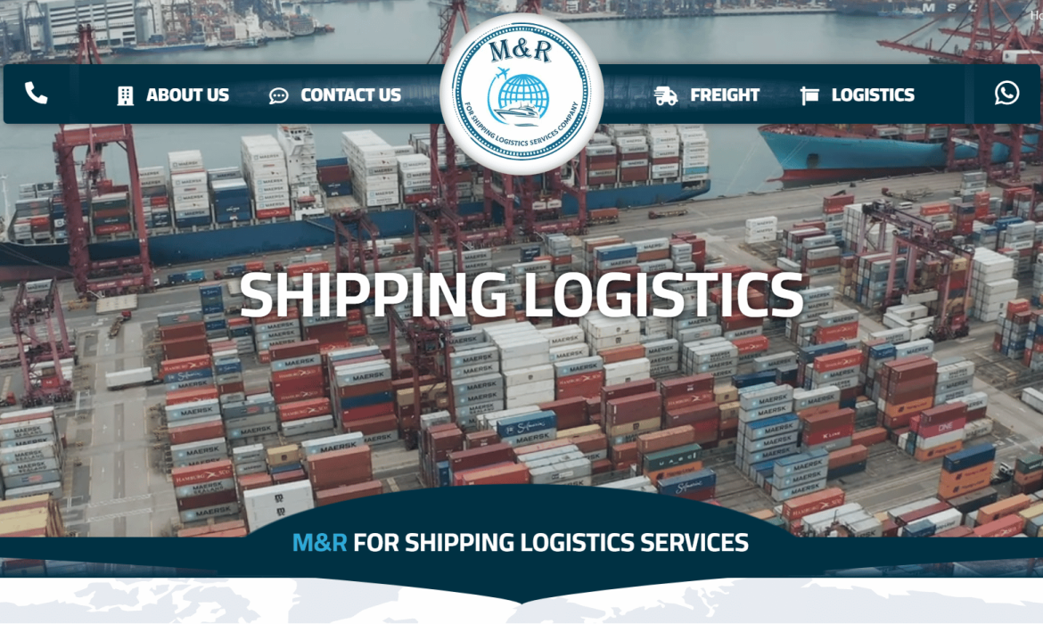 تصميم موقع شحن Freight ⛵️ تصميم موقع شركة ملاحة Shipping⚓️ تصميم موقع شركة لوجستك Logistics